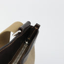 PRADA Shoulder Bag Canvas Beige Silver Auth ka4823-19