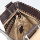 PRADA Shoulder Bag Canvas Beige Silver Auth ka4823-21