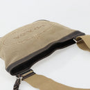 PRADA Shoulder Bag Canvas Beige Silver Auth ka4823-6
