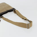 PRADA Shoulder Bag Canvas Beige Silver Auth ka4823-7