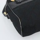 GUCCI GG Canvas Web Sherry Line Shoulder Bag Black Red Green Auth ka4825-11