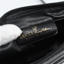 GUCCI GG Canvas Web Sherry Line Shoulder Bag Black Red Green Auth ka4825-15