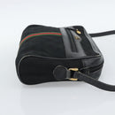 GUCCI GG Canvas Web Sherry Line Shoulder Bag Black Red Green Auth ka4825-5