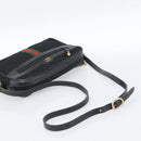 GUCCI GG Canvas Web Sherry Line Shoulder Bag Black Red Green Auth ka4825-7