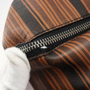 LOEWE Tote Bag Leather Brown Silver Auth ka4826-10