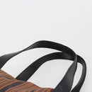 LOEWE Tote Bag Leather Brown Silver Auth ka4826-14