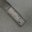 PRADA Tote Bag Leather Silver Auth ka4827-21