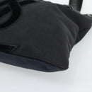 SAINT LAURENT Kahala Tote Bag Canvas Black Silver 123435 Auth ka4828-9