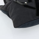 SAINT LAURENT Kahala Tote Bag Canvas Black Silver 123435 Auth ka4828-14