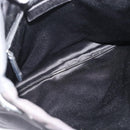 SAINT LAURENT Kahala Tote Bag Canvas Black Silver 123435 Auth ka4828-10
