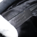 SAINT LAURENT Kahala Tote Bag Canvas Black Silver 123435 Auth ka4828-12