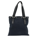 SAINT LAURENT Kahala Tote Bag Canvas Black Silver 123435 Auth ka4828-2