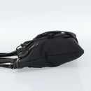 SAINT LAURENT Kahala Tote Bag Canvas Black Silver 123435 Auth ka4828-3