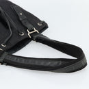 SAINT LAURENT Kahala Tote Bag Canvas Black Silver 123435 Auth ka4828-7