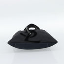 SAINT LAURENT Kahala Tote Bag Canvas Black Silver 123435 Auth ka4828-5