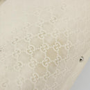 GUCCI GG Canvas Guccissima Hand Bag Leather White Silver 229852 Auth ka4829-10