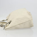 GUCCI GG Canvas Guccissima Hand Bag Leather White Silver 229852 Auth ka4829-4