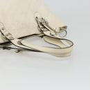 GUCCI GG Canvas Guccissima Hand Bag Leather White Silver 229852 Auth ka4829-7