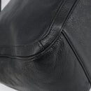 Salvatore Ferragamo Hand Bag Leather Black Gold Auth ka483-13