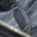 Salvatore Ferragamo Hand Bag Leather Black Gold Auth ka483-22