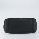 Salvatore Ferragamo Hand Bag Leather Black Gold Auth ka483-9