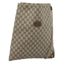 GUCCI GG Supreme Shoulder Bag PVC Beige Gold 97 19 302 Auth ka4830-1
