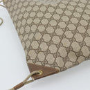 GUCCI GG Supreme Shoulder Bag PVC Beige Gold 97 19 302 Auth ka4830-13
