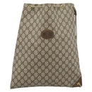 GUCCI GG Supreme Shoulder Bag PVC Beige Gold 97 19 302 Auth ka4830-2