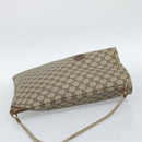 GUCCI GG Supreme Shoulder Bag PVC Beige Gold 97 19 302 Auth ka4830-5