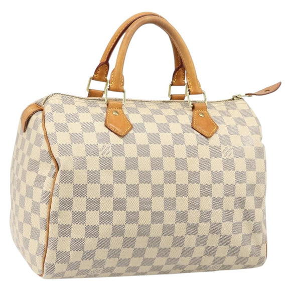 LOUIS VUITTON Damier Azur Speedy 30 Hand Bag N41533 LV Auth ka4831A