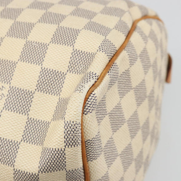 LOUIS VUITTON Damier Azur Speedy 30 Hand Bag N41533 LV Auth ka4831A