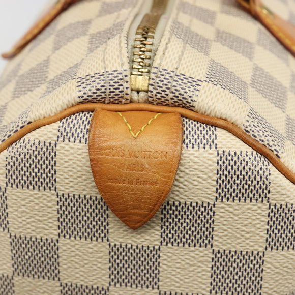 LOUIS VUITTON Damier Azur Speedy 30 Hand Bag N41533 LV Auth ka4831A