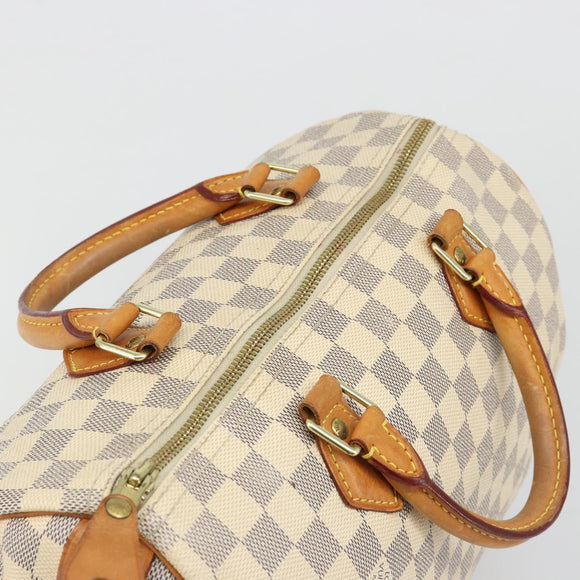 LOUIS VUITTON Damier Azur Speedy 30 Hand Bag N41533 LV Auth ka4831A