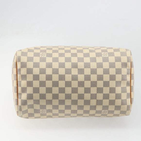 LOUIS VUITTON Damier Azur Speedy 30 Hand Bag N41533 LV Auth ka4831A