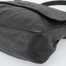 GUCCI GG Canvas Guccissima Shoulder Bag Leather Black Gold 223665 Auth ka4832-10