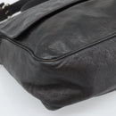 GUCCI GG Canvas Guccissima Shoulder Bag Leather Black Gold 223665 Auth ka4832-14