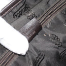 GUCCI GG Canvas Guccissima Shoulder Bag Leather Black Gold 223665 Auth ka4832-12