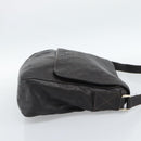 GUCCI GG Canvas Guccissima Shoulder Bag Leather Black Gold 223665 Auth ka4832-4