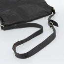 GUCCI GG Canvas Guccissima Shoulder Bag Leather Black Gold 223665 Auth ka4832-7