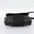 GUCCI GG Canvas Web Sherry Line Shoulder Bag Black Silver Red 322077 Auth ka4834-5
