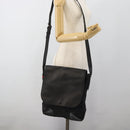 GUCCI GG Canvas Web Sherry Line Shoulder Bag Black Silver Red 322077 Auth ka4834-23