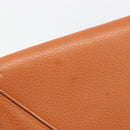 HERMES Christine Fjord Shoulder Bag Taurillon Leather Brown Auth ka4835SAV-10