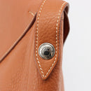 HERMES Christine Fjord Shoulder Bag Taurillon Leather Brown Auth ka4835SAV-20