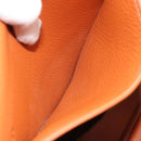 HERMES Christine Fjord Shoulder Bag Taurillon Leather Brown Auth ka4835SAV-26