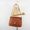 HERMES Christine Fjord Shoulder Bag Taurillon Leather Brown Auth ka4835SAV-27