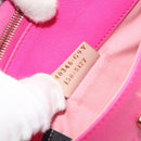 FENDI Chain Shoulder Bag Leather Pink Gold Auth ka4836A-12