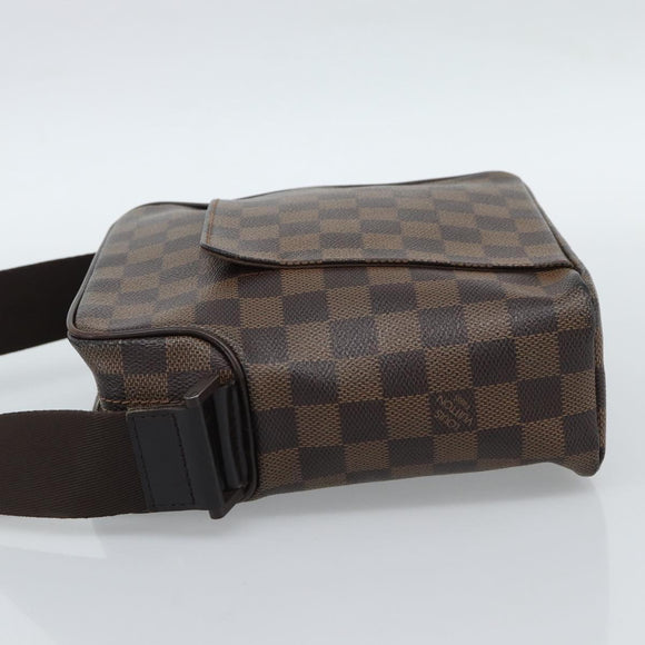 LOUIS VUITTON Damier Ebene Olaf PM Shoulder Bag N41442 LV Auth ka4840
