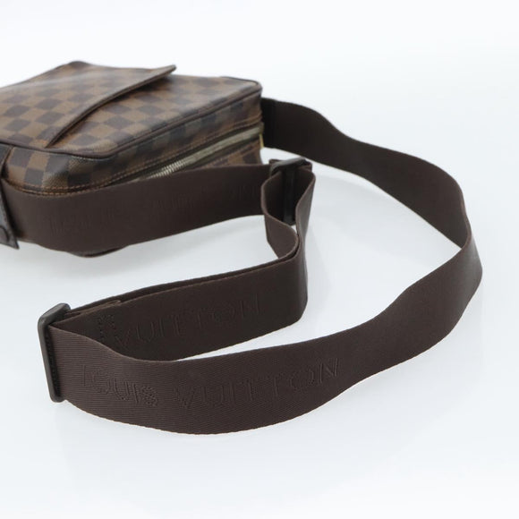 LOUIS VUITTON Damier Ebene Olaf PM Shoulder Bag N41442 LV Auth ka4840