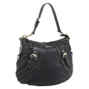 GUCCI Shoulder Bag Leather Black Gold 223937 Auth ka4841V-1