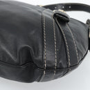 GUCCI Shoulder Bag Leather Black Gold 223937 Auth ka4841V-9